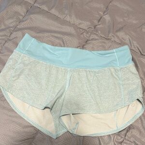 lululemon athletica Light Blue Athletic Shorts